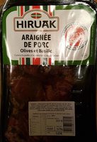 Araignée de porc olives et basilic