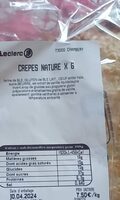 Crêpes nature