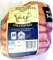British pork boneless shoulder joint