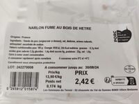 Narlon fumé au bois de hêtre