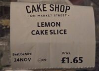 Lemon Cake Slice