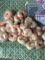 Queues de crevettes decortiquees cuites aux herbes