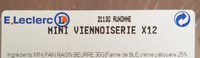 Mini viennoiserie