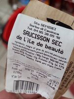 Saucisson sec de l'île de beauté