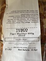 Tiger bloomer 800g sliced