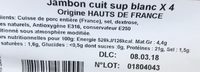 Jambon cuit