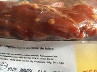 Filet mignon fumé au bois de hetre