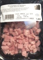 Dès de jambon cuit superieur blancs