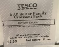6 All Butter Family Croissant Pack
