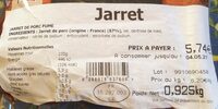 Jarret de porc fumé au bois de hêtre