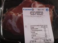 Jambon Serrano  origine Espagne