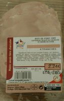 Rôti de porc cuit
