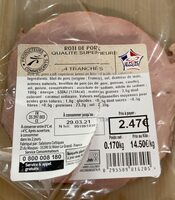 Roti de porc superieur