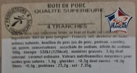 Rôti de porc, 4 tranches