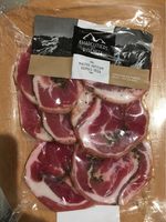 Poitrine roulée de porc tranchee