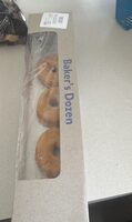 Sugar topped bakers dozen donuts