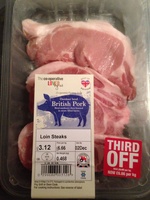 Outdoor bred British pork - loin steaks