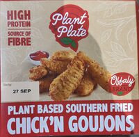 Plant based southern fried chicken goujons