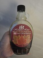 100% pure Canadian maple syrup