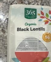 Organic black lentils