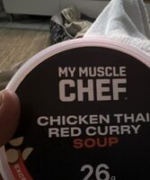 Chicken thai red curry soup