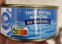 Thon entier albacore au naturel
