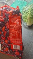Mix van 25% zwarte bes, 20% blauwe bes, 20% rode bes, 20% aardbei, 10% braam en 5% framboos