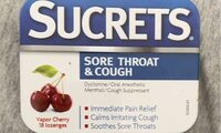 Sucrets cherry sore throat candies