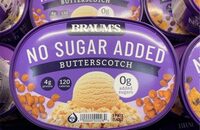 No Sugar Added Butterscotch Ice Cream