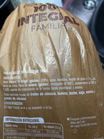 Pan de molde 100% integral familiar