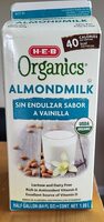 Organic almond milk vanilla