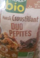 Muesli croustillant duo pepites