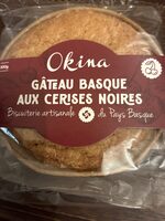 Gâteau basque aux cerises noires