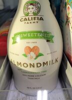 Unsweetened almond milk
