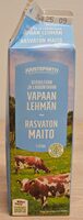 Vapaan lehmän rasvaton maito
