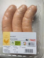 Worst saucisse poulet