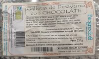 Galletas de desayuno con chocolate