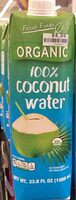 Organic coconut water