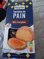 Tartines de pain ble complet