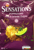 Poppadoms - lime & coriander chutney