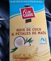 Blanc noix de coco  et pétales de maïs