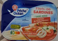 Filets de sardines Tomate & Petits légumes