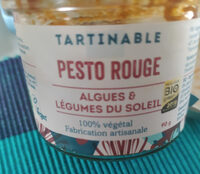 Pesto rouge algues et légumes du soleil