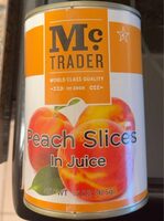 Peach slices in juice