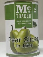 Pear slices