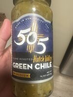 Medium flame roasted green chile