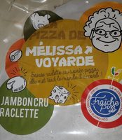 Pizza jambon cru raclette