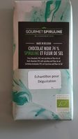 Chocolat noir 74% spiruline et fleur de sel