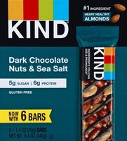 Dark chocolate nuts & sea salt bar