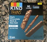 Dark Chocolate Nuts & Sea salt Thins